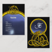 HYPER DRAGON TOPAZ MONOGRAM blauw, zwart geel Visitekaartje (Voorkant / Achterkant)