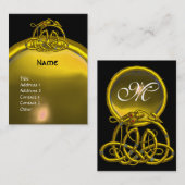 HYPER DRAGON TOPAZ MONOGRAM zwart geel Visitekaartje (Voorkant / Achterkant)