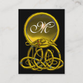 HYPER DRAGON TOPAZ MONOGRAM zwart geel Visitekaartje (Achterkant)