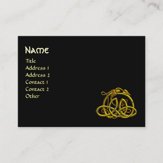 HYPER DRAGON, zwart Visitekaartje (Voorkant)