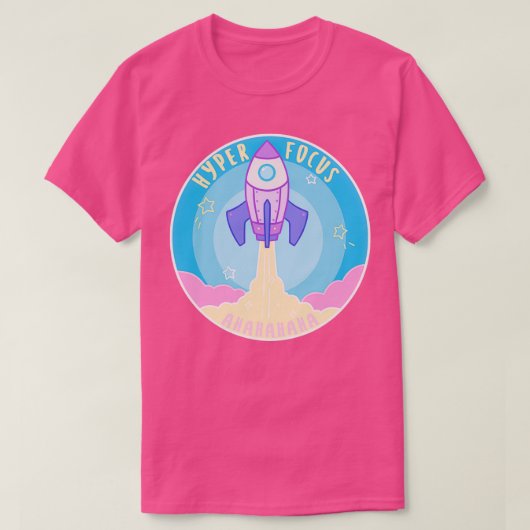 Hyper Focus Rocket Blast off T-shirt (Design voorkant)