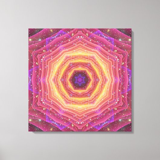 Hyper Gate Mandala Canvas Afdruk (Voorkant)