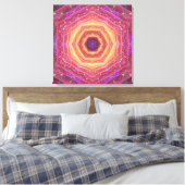Hyper Gate Mandala Canvas Afdruk (Insitu (Slaapkamer))