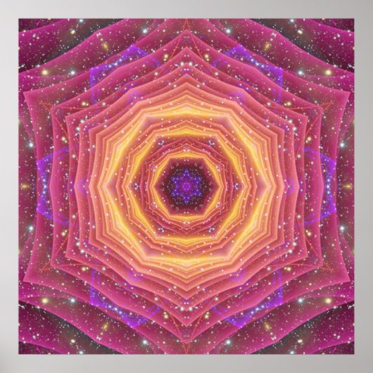 Hyper Gate Mandala Poster (Voorkant)