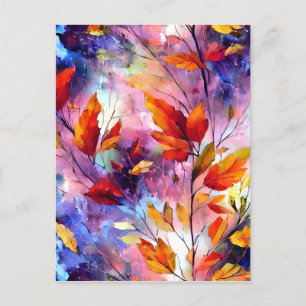 Hyper gedetailleerde fantasie grillige penseelstre briefkaart