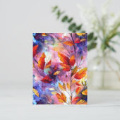 Hyper gedetailleerde fantasie grillige penseelstre briefkaart (Staand voorkant)