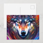 Hyper-Gedetailleerde realistische, mooie grafische Briefkaart (Voorkant / Achterkant)