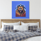 Hyper Gedetailleerde Vector Illustratie, Ultra Sch Canvas Afdruk (Insitu (Slaapkamer))