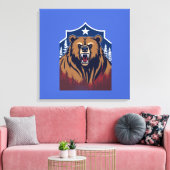Hyper Gedetailleerde Vector Illustratie, Ultra Sch Canvas Afdruk (Insitu (Woonkamer))