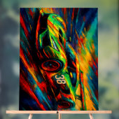 hyper gestileerde raceauto acryl bord (Neutraal)