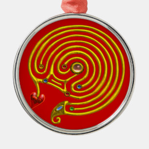 HYPER LABYRINErood Metalen Ornament