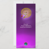 HYPER LABYRINT,Amethist helder blauw paars violet Kaart (Achterkant)