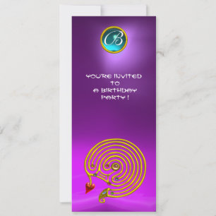 HYPER LABYRINT,Amethist helder blauw paars violet Kaart