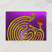 HYPER LABYRINT AMETHYST,rood geel paarse Visitekaartje (Achterkant)
