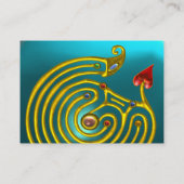 HYPER LABYRINT AQUAMARINE,zwart rood geel blauw Visitekaartje (Achterkant)