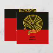 HYPER LABYRINT, zwart en rood Kaart (Voorkant / Achterkant)