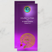 HYPER LABYRINTH,Amethist helder blauw violet paars Kaart (Voorkant / Achterkant)