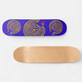 HYPER LABYRINTH, blauw Skateboard (Horizontaal)