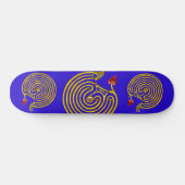 HYPER LABYRINTH, blauw Skateboard (Horizontaal)