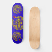 HYPER LABYRINTH, blauw Skateboard (Voorkant)