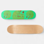 HYPER LABYRINTH, groen Skateboard (Horizontaal)