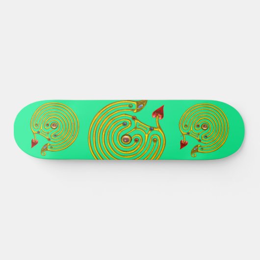 HYPER LABYRINTH, groen Skateboard (Horizontaal)