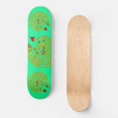 HYPER LABYRINTH, groen Skateboard (Voorkant)