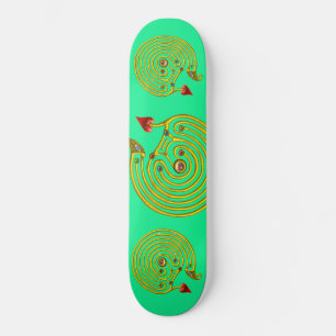 HYPER LABYRINTH, groen Skateboard