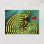 HYPER LABYRINTH IN BLAUWE GROENE BLAUWGROEN LICHTW VISITEKAARTJE (Achterkant)