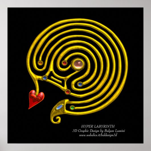 HYPER LABYRINTH POSTER (Voorkant)