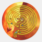 HYPER LABYRINTH RONDE STICKER (Voorkant)