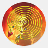 HYPER LABYRINTH RONDE STICKER (Voorkant)