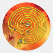 HYPER LABYRINTH RONDE STICKER (Voorkant)