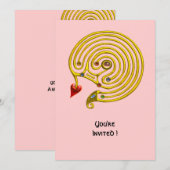 HYPER LABYRINTH, roze Kaart (Voorkant / Achterkant)