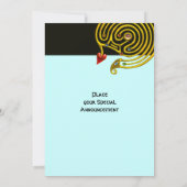 HYPER LABYRINTH, zwart en blauw Kaart (Achterkant)