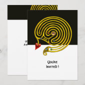 HYPER LABYRINTH , zwart en wit Kaart (Voorkant / Achterkant)