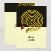 HYPER LABYRINTH , zwart en wit Kaart (Voorkant / Achterkant)