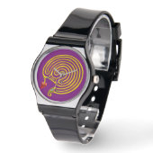 HYPER LABYRINTH, zwart Horloge (Hoek)