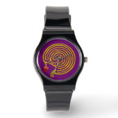 HYPER LABYRINTH, zwart Horloge (Voorkant)