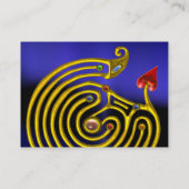 HYPER LABYRINTH, zwart rood geel blauw Visitekaartje (Achterkant)