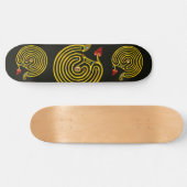 HYPER LABYRINTH, zwart Skateboard (Horizontaal)