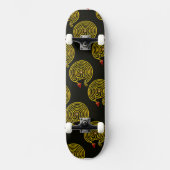 HYPER LABYRINTH, zwart Skateboard (Voorkant)