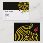 HYPER LABYRINTH, zwart-wit Visitekaartje (Voorkant / Achterkant)