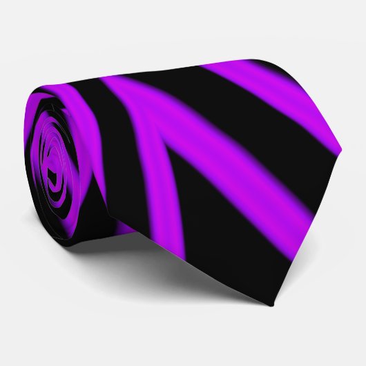 Hyper Paars Stropdas (Opgerold)