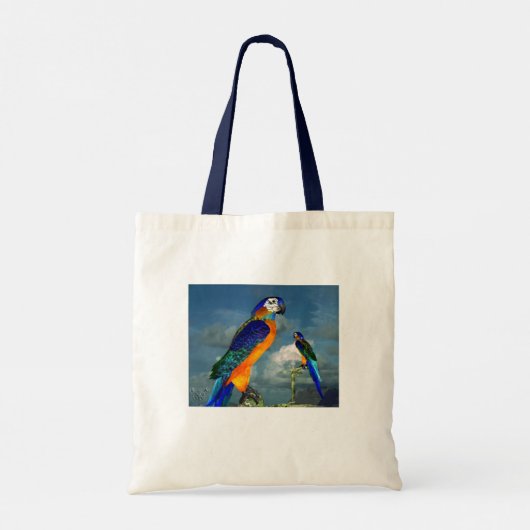 HYPER PARROTS/BLAUWE ARA TOTE BAG (Achterkant)