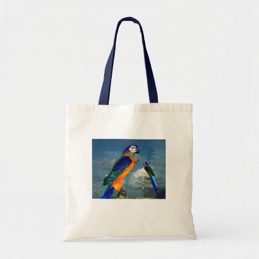 HYPER PARROTS/BLAUWE ARA TOTE BAG (Voorkant)