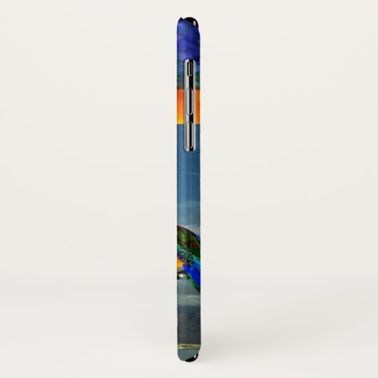 HYPER PARROTS/BLUE ARA MONOGRAM Case-Mate iPhone CASE (Achterkant/links)