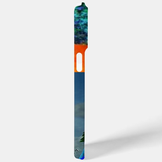 HYPER PARROTS/BLUE ARA MONOGRAM Case-Mate iPhone CASE (Achterkant / Rechts)