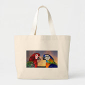 HYPER PARROTS GROTE TOTE BAG (Voorkant)
