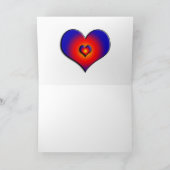 HYPER PARROTS/RED EN BLUE ARA Happy Birthday Kaart (Binnen)